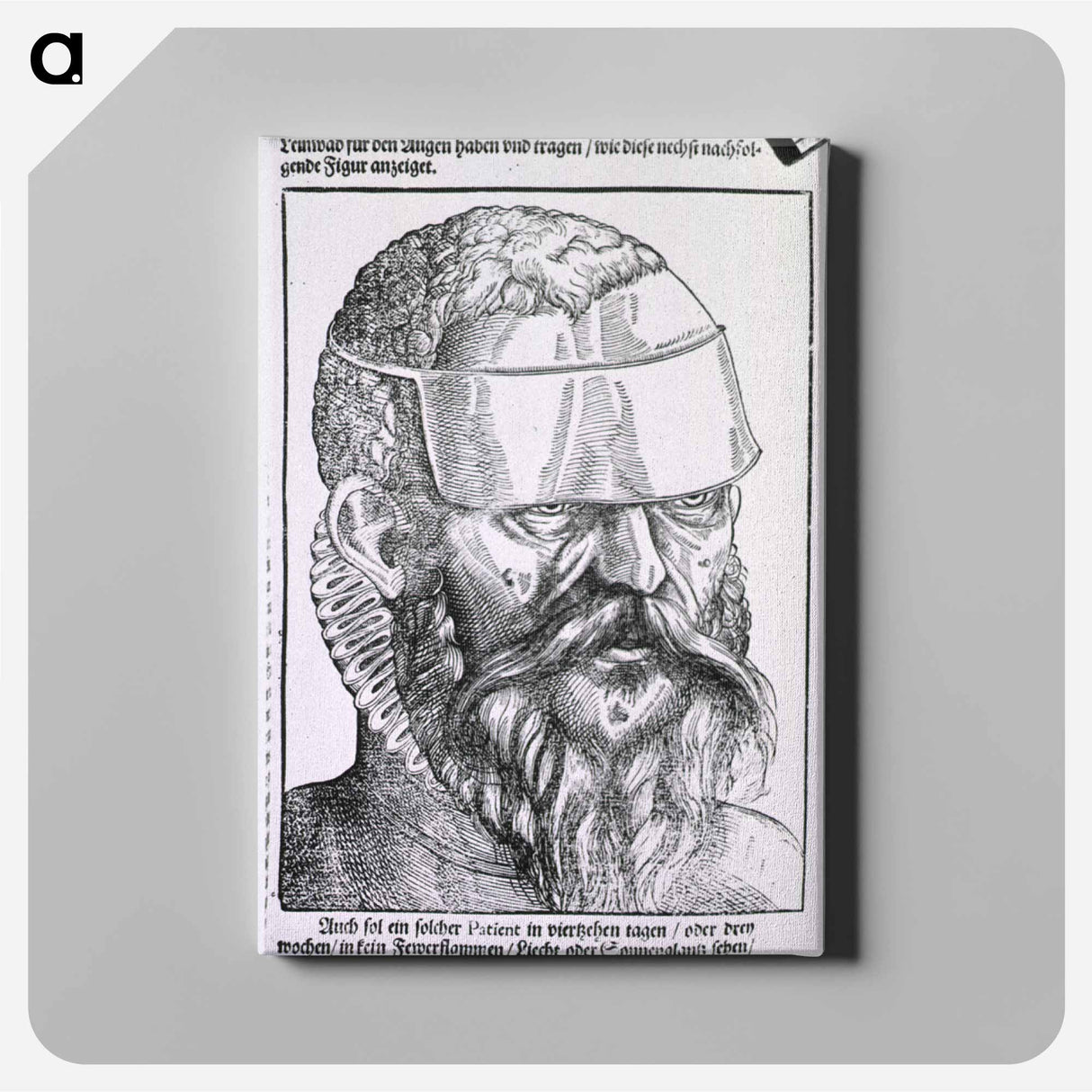 アートパネル-Man Wearing an Eyeshade
 - 国立医学図書館 Canvas.