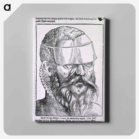 アートパネル-Man Wearing an Eyeshade
 - 国立医学図書館 Canvas.