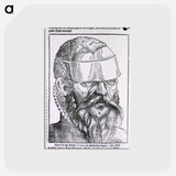 アートポストカード-Man Wearing an Eyeshade
 - 国立医学図書館 Postcard.