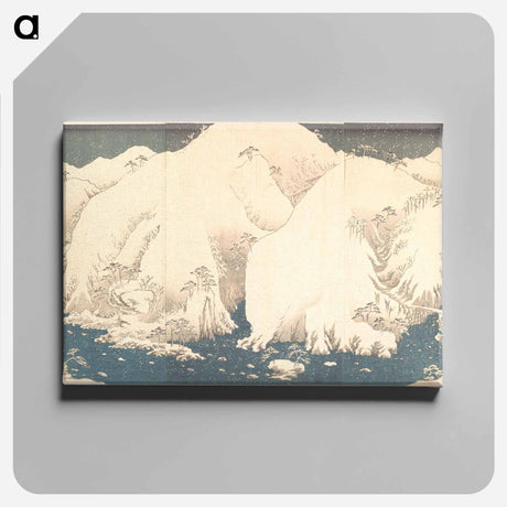 アートパネル-Kisō Mountains in Snow
 - 歌川 広重 Canvas.