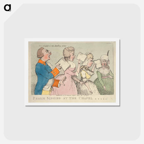 アートポストカード-Psalm Singing at the Chapel XXXXX (Royal)
 - イェール大学アートギャラリー Postcard.