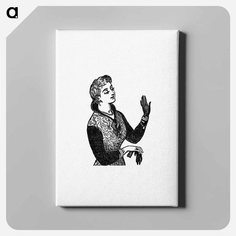 アートパネル-Lady in Gloves
 - 大英図書館 Canvas.