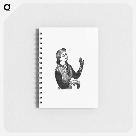 アートメモ帳-Lady in Gloves
 - 大英図書館 Memo.