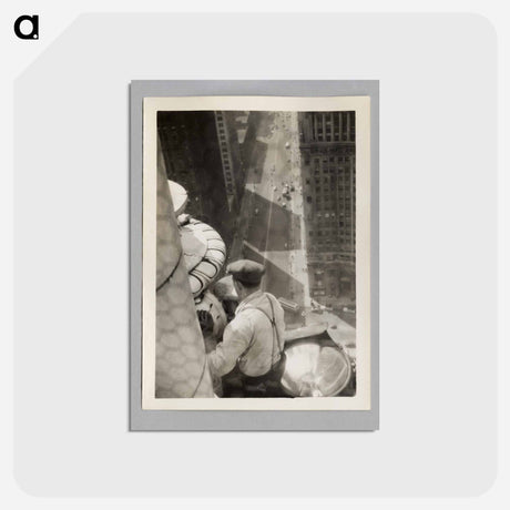 アートポストカード-Worker on Skyscraper
 - セントルイス美術館 Postcard.