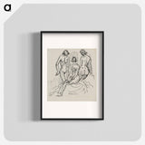 Three female figures - アーノルド ピーター ワイズ クビンチャン Poster.