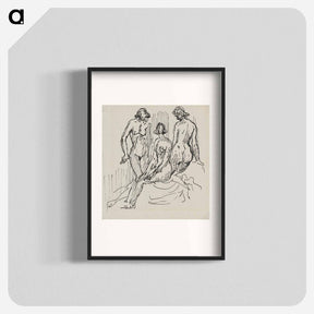 アートポスター-Three female figures - アーノルド ピーター ワイズ クビンチャン Poster.