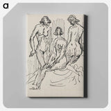 Three female figures - アーノルド ピーター ワイズ クビンチャン Canvas.