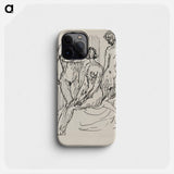Three female figures - アーノルド ピーター ワイズ クビンチャン Phone Case.