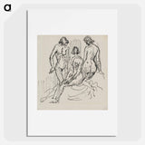 Three female figures - アーノルド ピーター ワイズ クビンチャン Poster.