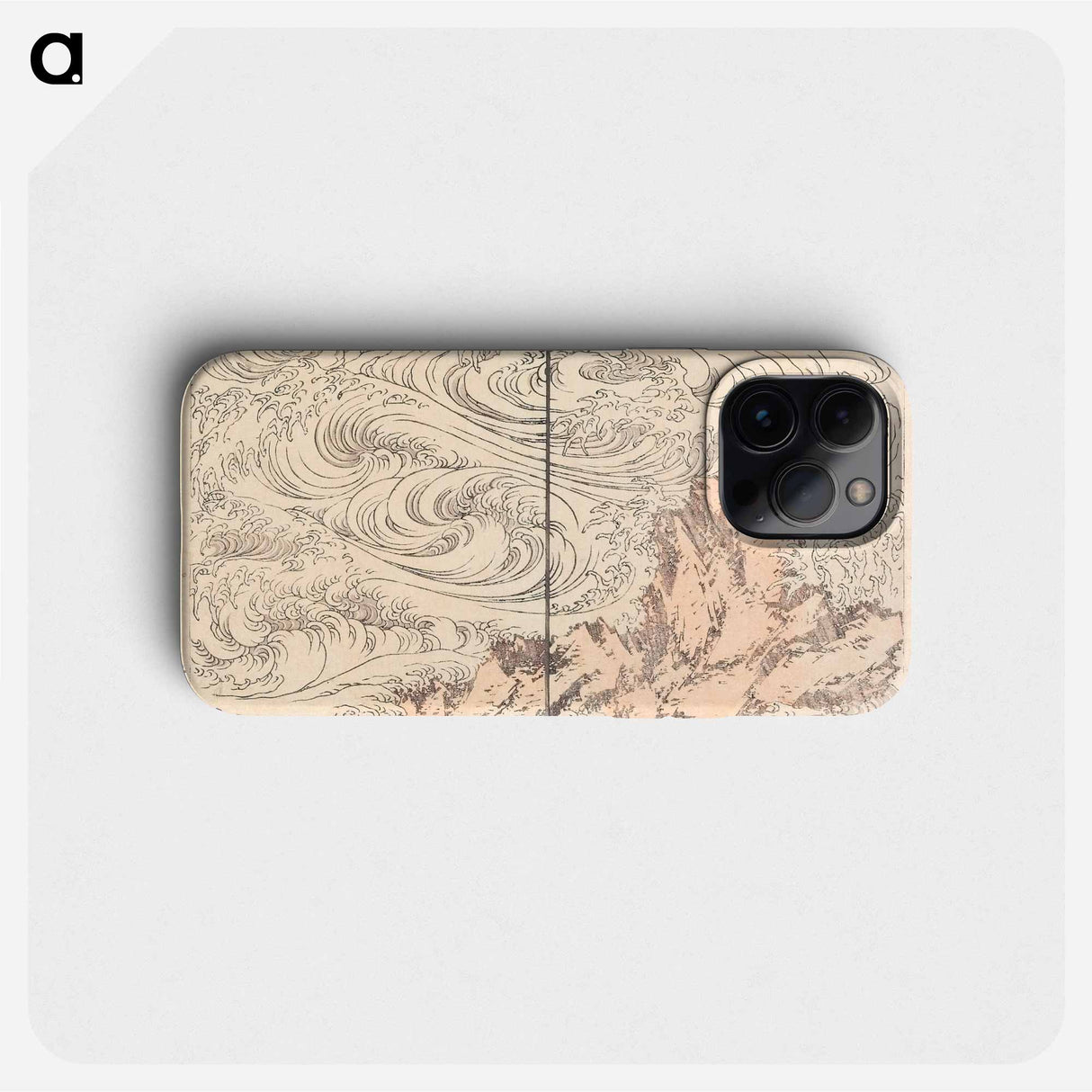 Whirlpool at Awa - Katsushika Hokusai Phone Case.