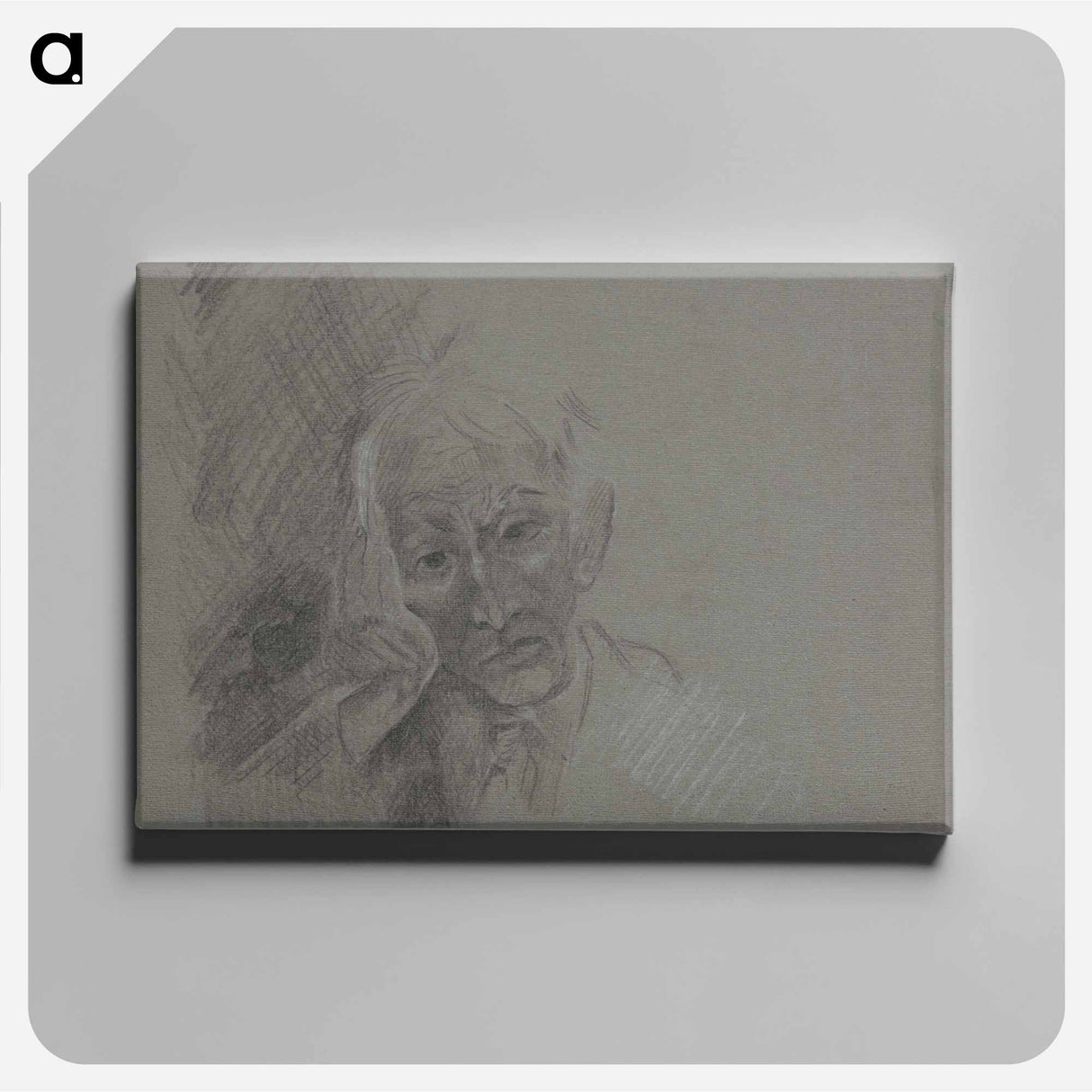 Head of a man - アーノルド ピーター ワイズ クビンチャン Canvas.
