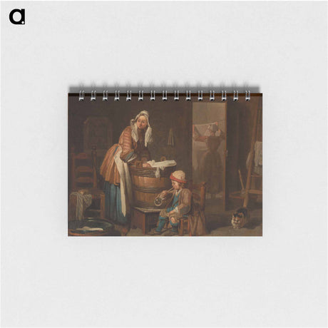 アートメモ帳-Woman Doing Wash (The Washerwoman)
 - バーンズ・コレクション Memo.