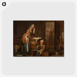 アートポストカード-Woman Doing Wash (The Washerwoman)
 - バーンズ・コレクション Postcard.