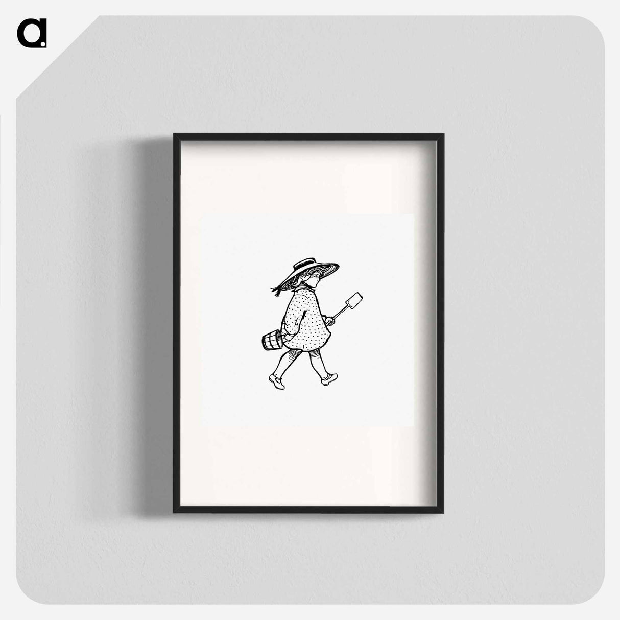アートポスター-Victorian Girl, after an Engraving from the British Library
 - 大英図書館 Poster.