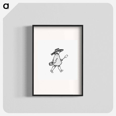 アートポスター-Victorian Girl, after an Engraving from the British Library
 - 大英図書館 Poster.