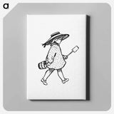 アートパネル-Victorian Girl, after an Engraving from the British Library
 - 大英図書館 Canvas.