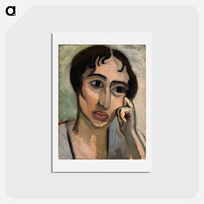 アートポストカード-Portrait De Femme - アンリ マティス Postcard.