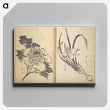 アートパネル-Old Manji’s Cursive Picture Album - 葛飾 北斎 Canvas.