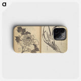 Old Manji's Cursive Picture Album - Katsushika Hokusai Phone Case.