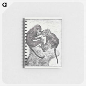 アートメモ帳-Twee vlooiende apen - テオ ヴァン ホイテマ Memo.