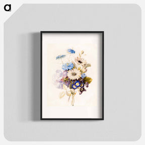アートポスター-Flowers with Daisies
 - バーンズ・コレクション Poster.