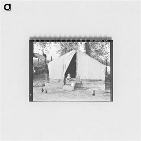 アートメモ帳-Migratory orange picker's camp - ドロテア ラング Memo.