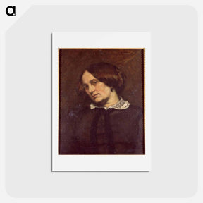 アートポストカード-Portrait of Zélie Courbet - ギュスターヴ クールベ Postcard.