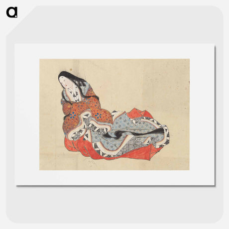 アートポスター-Court Lady, School of Katsushika Hokusai - 葛飾 北斎 Poster.