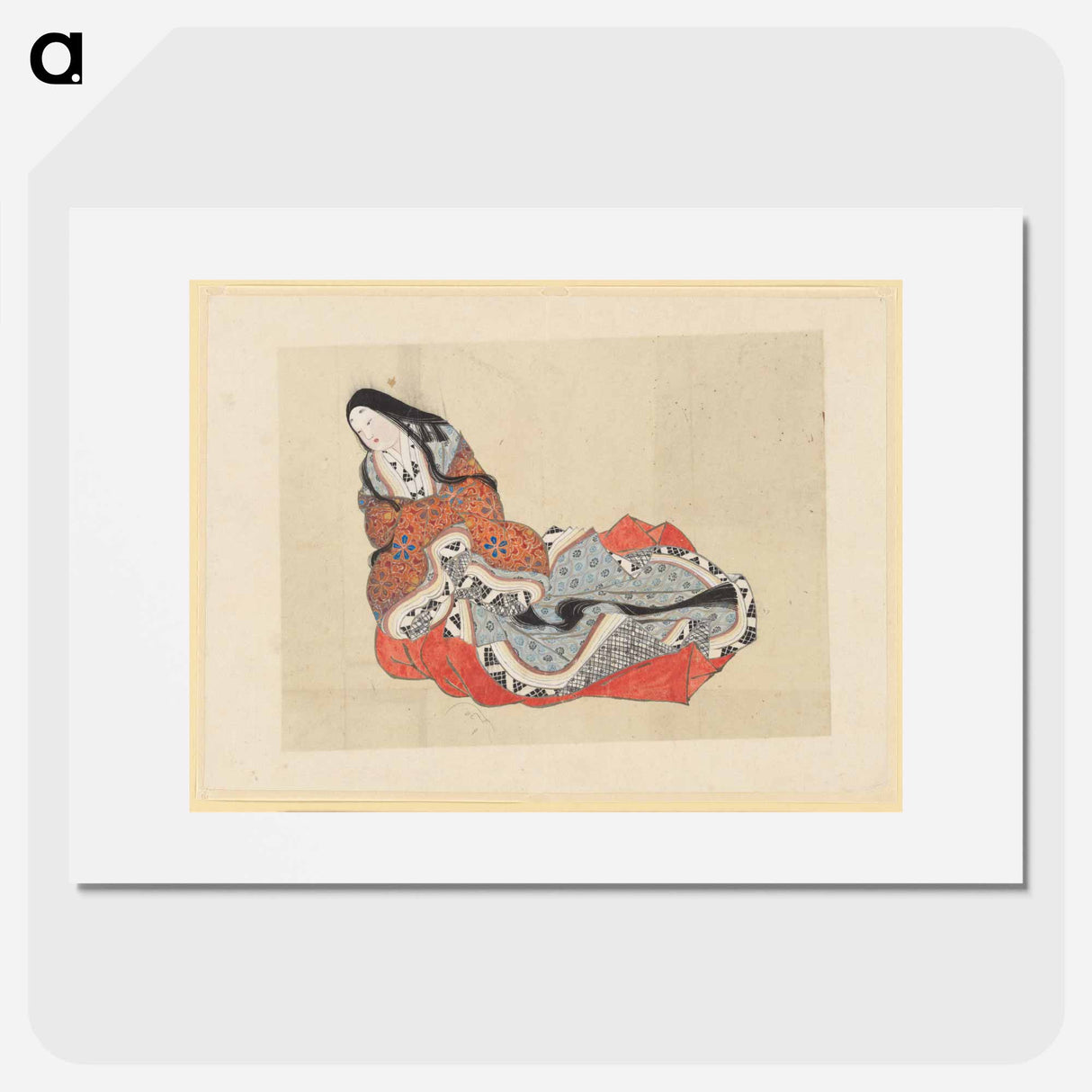 Court Lady, School of Katsushika Hokusai - Katsushika Hokusai Poster.