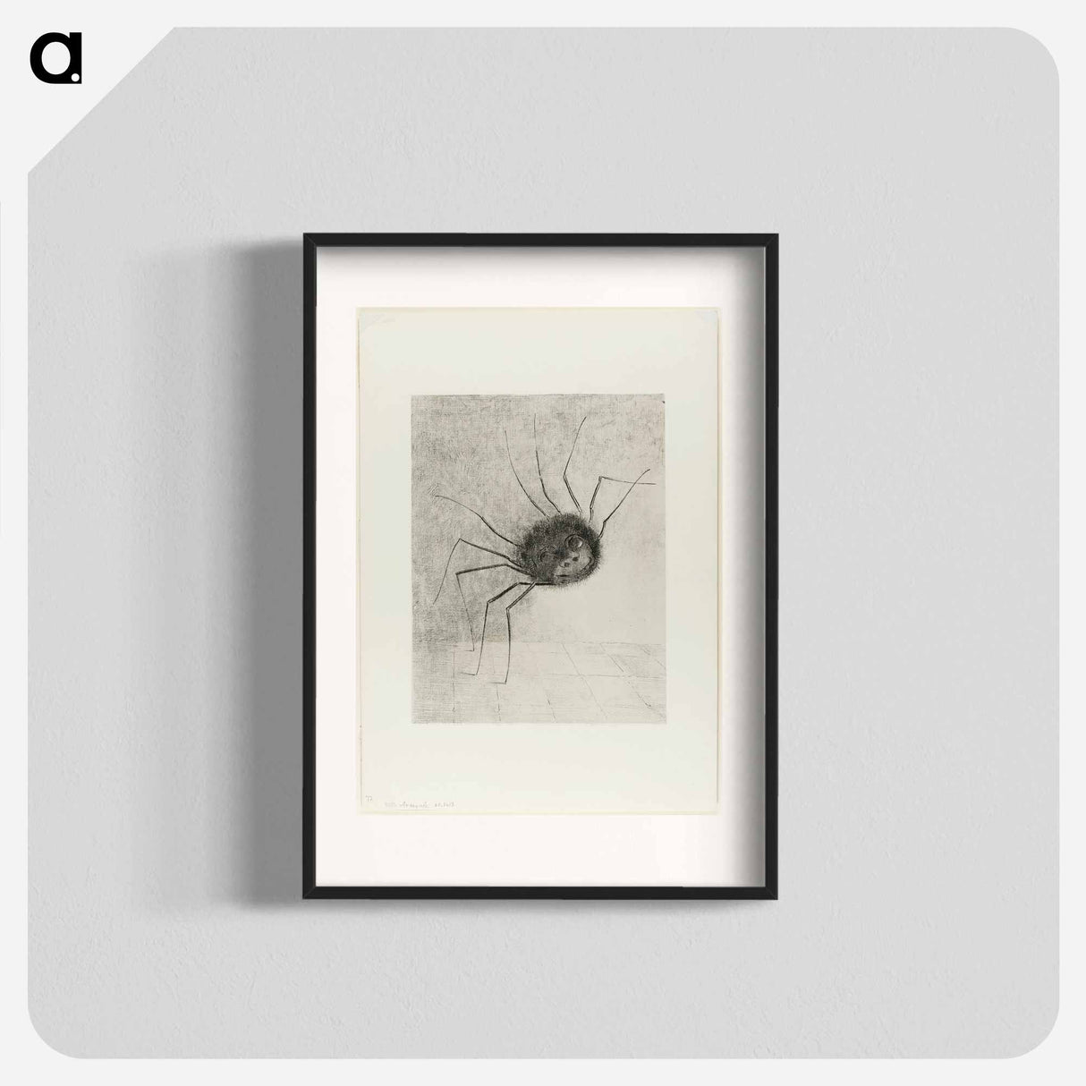 Spider - Odilon Redon Poster.