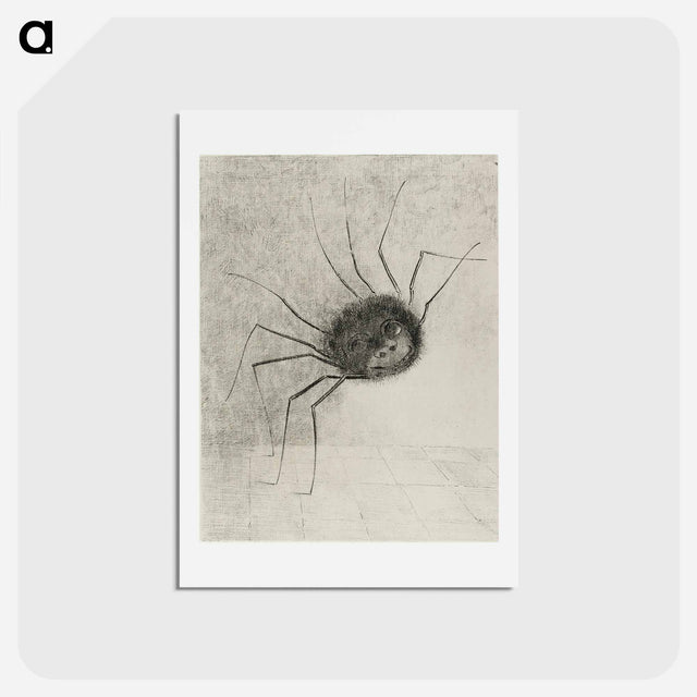 アートポストカード-Spider - オディロン ルドン Postcard.