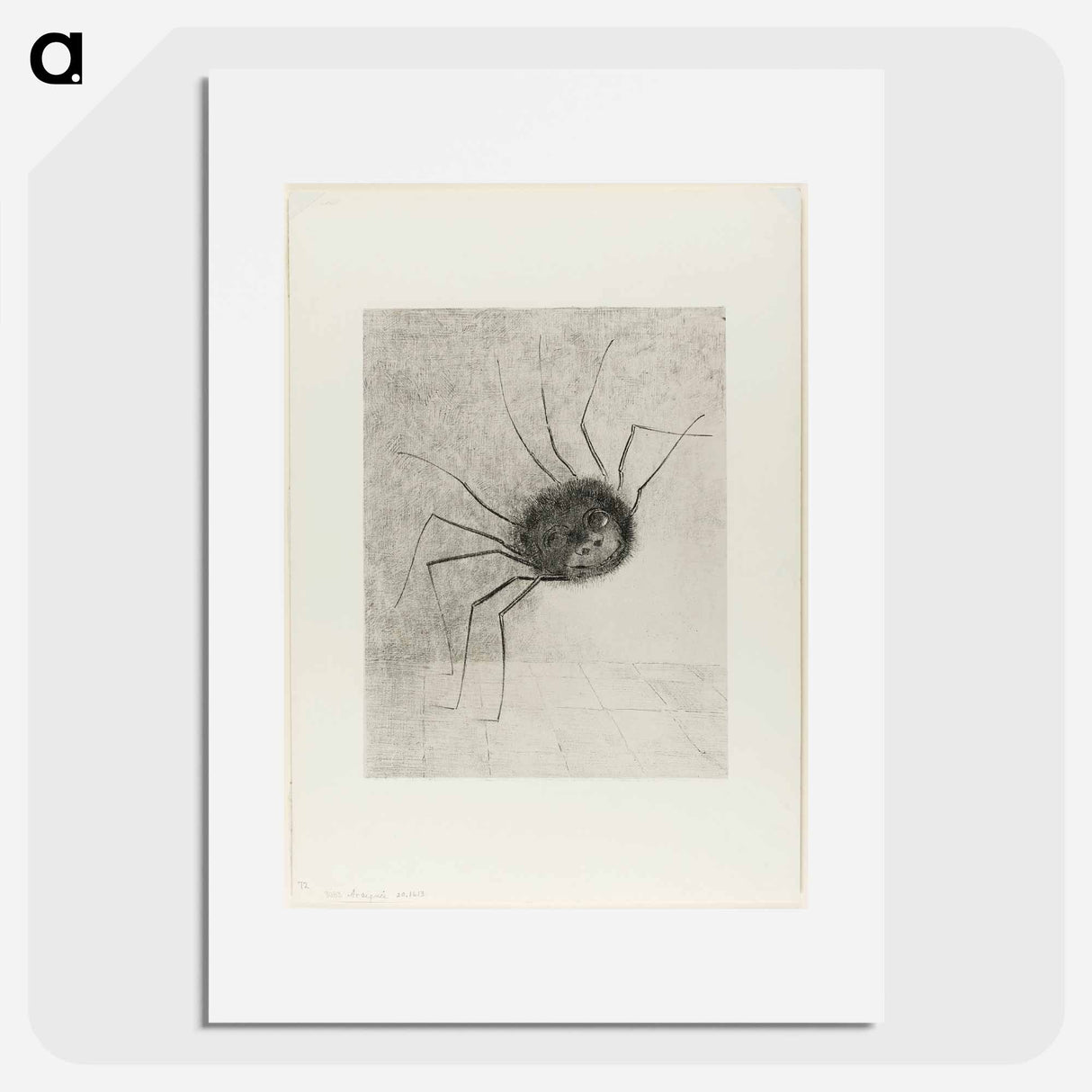 Spider - Odilon Redon Poster.