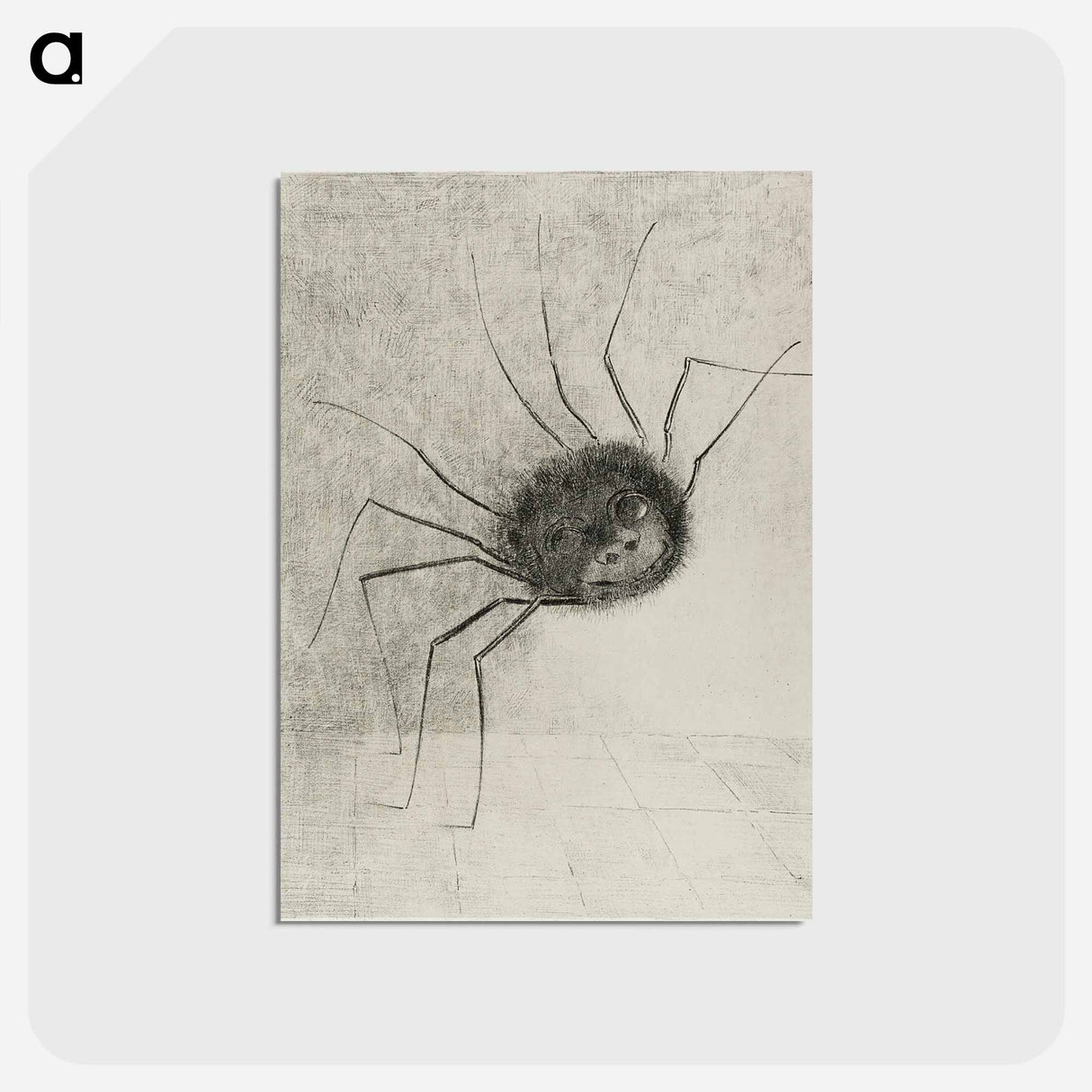 アートポストカード-Spider - オディロン ルドン Postcard.