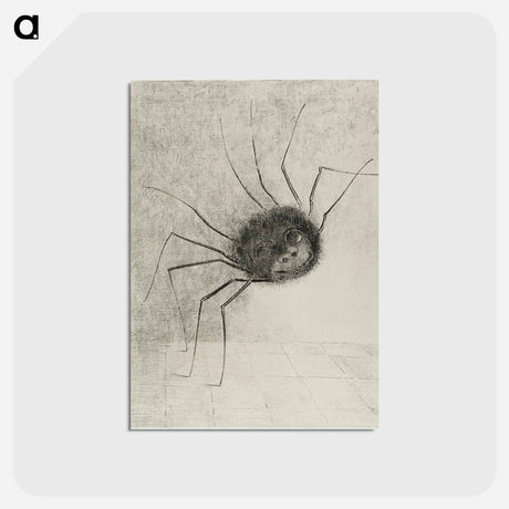 アートポストカード-Spider - オディロン ルドン Postcard.