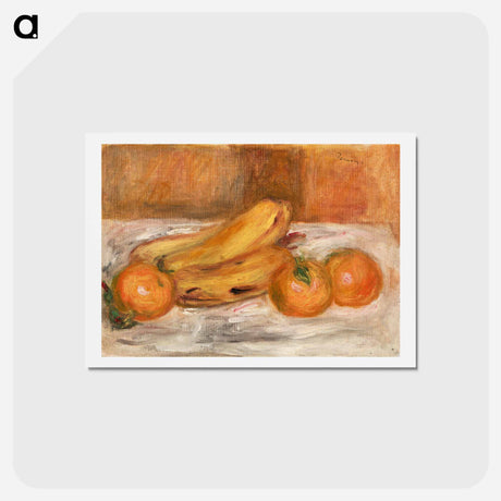 アートポストカード-Oranges and Bananas - ピエール オーギュスト ルノワール Postcard.