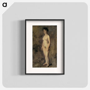 アートポスター-Nude Woman Standing - トーマス エイキンズ Poster.