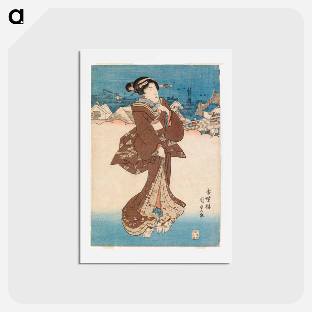 アートポストカード-Edolaisnainen
 - 歌川 国貞 Postcard.