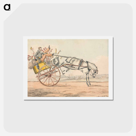 アートポストカード-Sporting Discoveries, or the Miseries of Driving.." You Discover that the Reins are Under His Tail
 - イェール大学アートギャラリー Postcard.