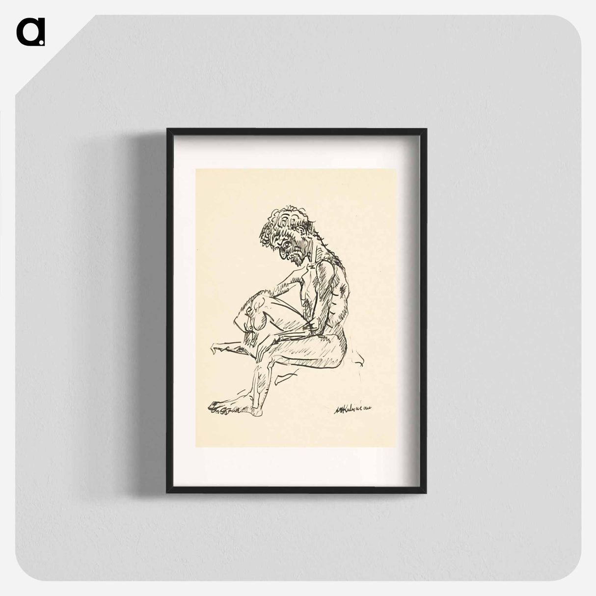 Male figure - アーノルド ピーター ワイズ クビンチャン Poster.