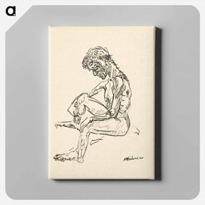 アートパネル-Male figure - アーノルド ピーター ワイズ クビンチャン Canvas.