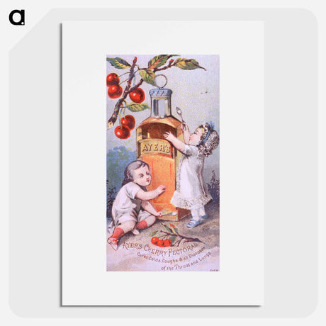 アートポスター-Ayer's Cherry Pectoral: Cures Colds, Coughs & All Diseases of the Throat and Lungs
 - 国立医学図書館 Poster.