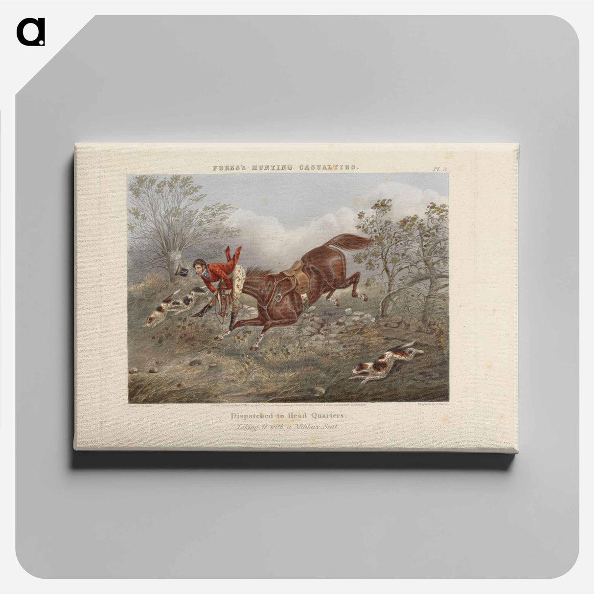 アートパネル-Fox Hunting: Fores's Hunting Casualties - Dispatched to Head Quarters
 - イェール大学アートギャラリー Canvas.