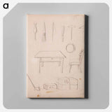 Työkaluja ; sormus ; pöytä ja tuoli ; paketteja - アルバート エーデルフェルト Canvas.