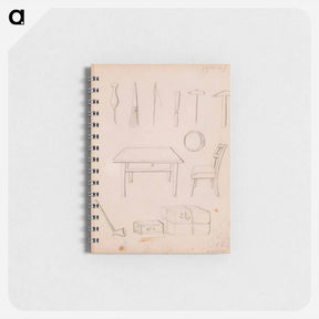 アートメモ帳-Työkaluja ; sormus ; pöytä ja tuoli ; paketteja - アルバート エーデルフェルト Memo.
