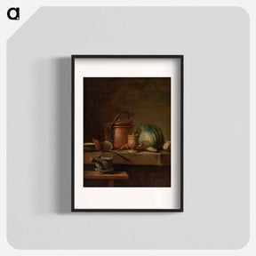 アートポスター-Still Life with Copper Pot, Cabbage, Pestle, and Stove
 - バーンズ・コレクション Poster.