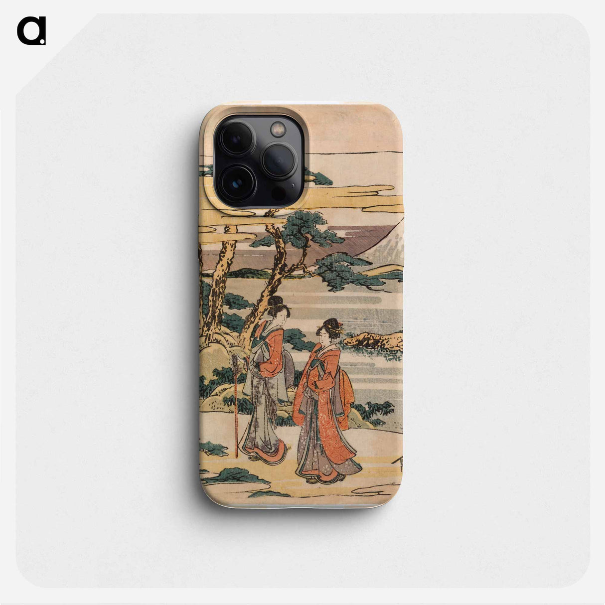 Kohtaus tarinasta kanadehon chushingura (uskolliset vasallit) - 葛飾 北斎 Phone Case.