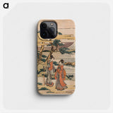 Kohtaus tarinasta kanadehon chushingura (uskolliset vasallit) - Katsushika Hokusai Phone Case.