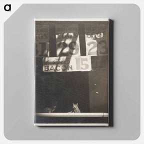 アートパネル-Store Sign Above Two Cats
 - セントルイス美術館 Canvas.