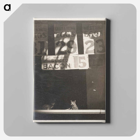 アートパネル-Store Sign Above Two Cats
 - セントルイス美術館 Canvas.