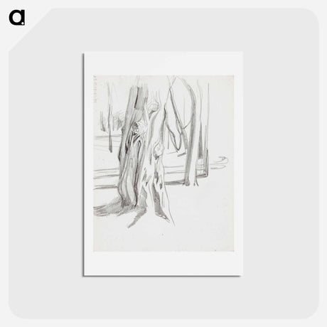 アートポストカード-(unknown) part of a sketchbook - アルバート エーデルフェルト Postcard.